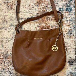 Michael Kors Tan Leather Shoulder Bag